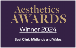 Aesthetics Awards Winner 2024 - Best Clinic Midlands & Wales Aesthetics Awards Winner 2024 - Best Clinic Midlands & Wales